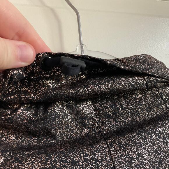 Fabletics Liora Cowl Neck Metallic Black and Rose Gold Vest - Size XS - Picture 6 of 9